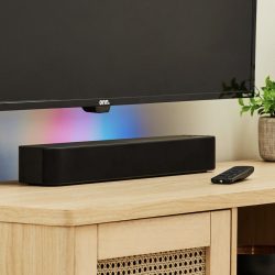 onn Bluetooth 2.0 Channel Soundbar with Multi-Color LED Lighting